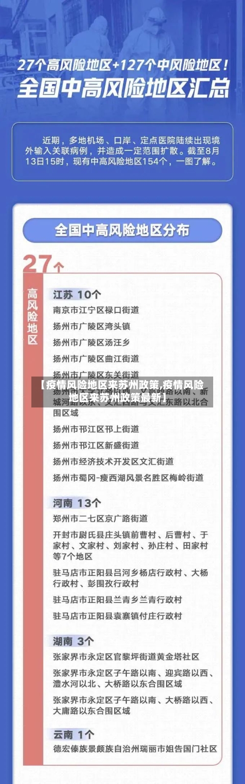 【疫情风险地区来苏州政策,疫情风险地区来苏州政策最新】