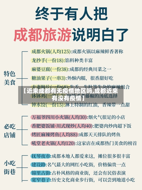 【近来成都有无疫情地区吗,成都近来有没有疫情】
