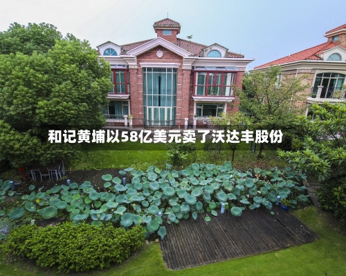 和记黄埔以58亿美元卖了沃达丰股份