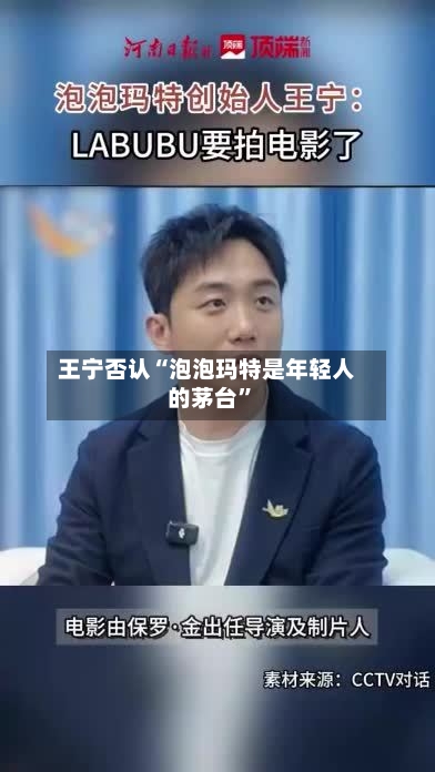 王宁否认“泡泡玛特是年轻人的茅台”-第2张图片