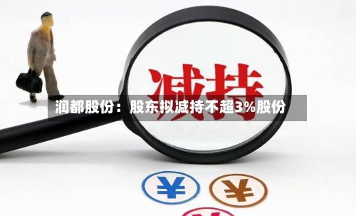 润都股份：股东拟减持不超3%股份-第3张图片