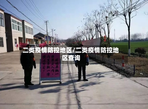 二类疫情防控地区/二类疫情防控地区查询