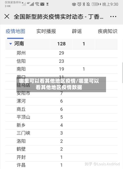 哪里可以看其他地区疫情/哪里可以看其他地区疫情数据