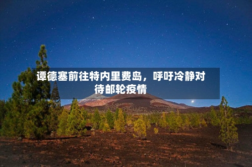 谭德塞前往特内里费岛，呼吁冷静对待邮轮疫情-第3张图片
