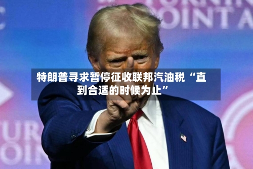 特朗普寻求暂停征收联邦汽油税 “直到合适的时候为止”-第2张图片