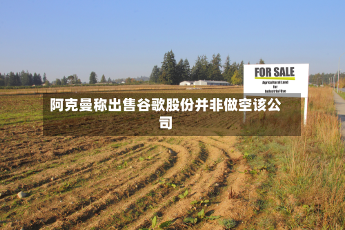 阿克曼称出售谷歌股份并非做空该公司