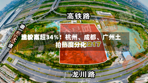 比较高溢价率超34%！杭州	、成都、广州土拍热度分化-第2张图片